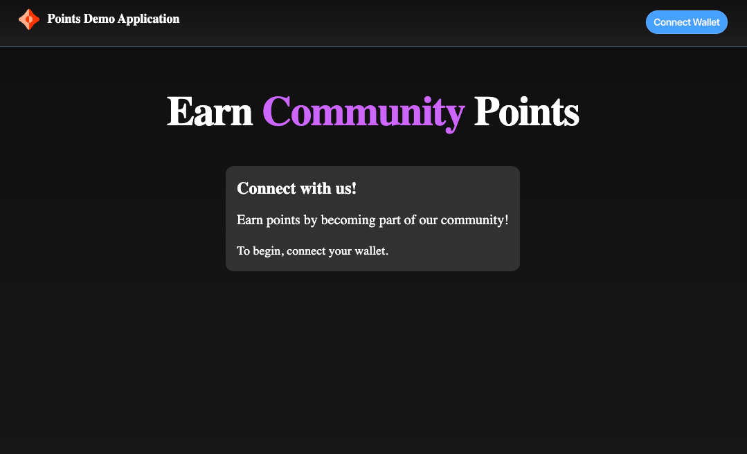 WEB3 Points Library: Example App Tutorial