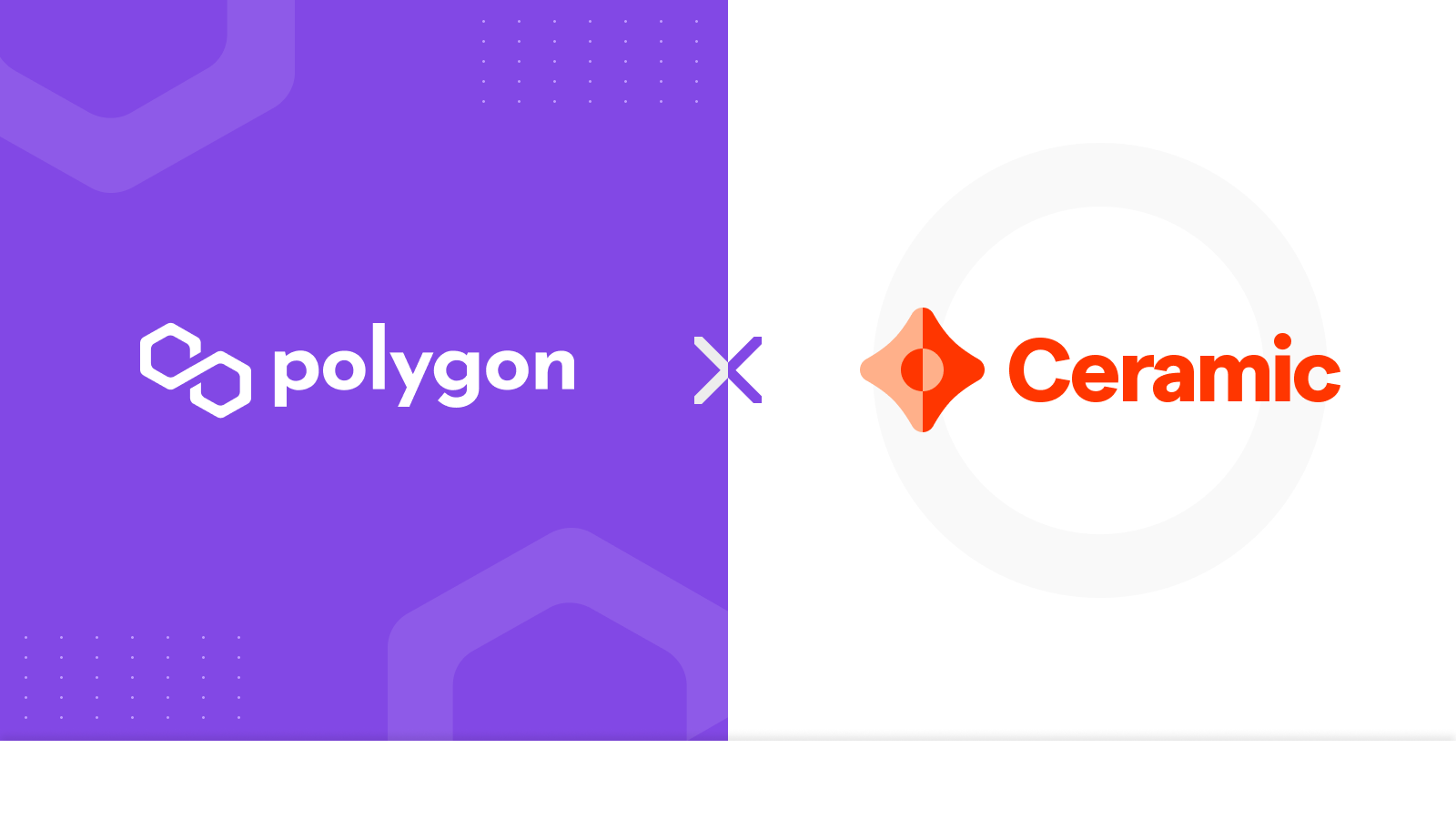Polygon and Ceramic let developers build complete Web3 apps with shared authentication.